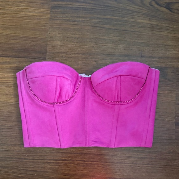 Tops - Pink Bustier Top Size M